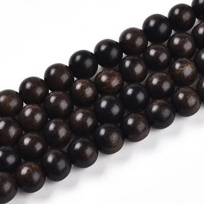 Undyed & Natural Wood Beads Strands