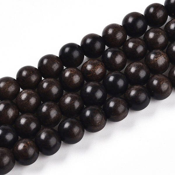Undyed & Natural Wood Beads Strands