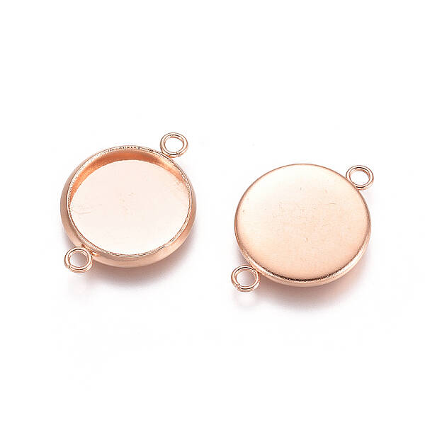 201 Stainless Steel Cabochon Connector Settings