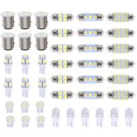 42pcs LED Combination Kit: T10, Reading, License Plate& Interior Lights-Waterproof, Durable, Easy Installation, Offroad Round...