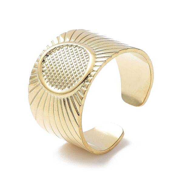 304 Stainless Steel Open Cuff Ring Findings