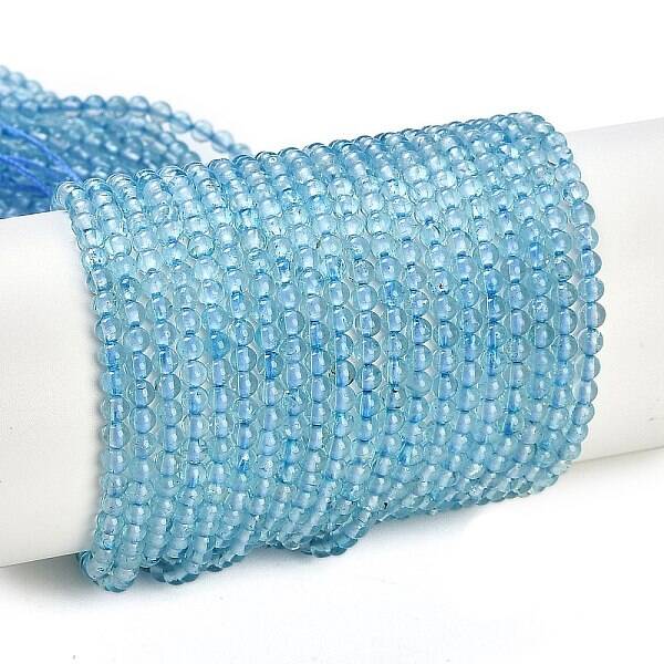 Natural Blue Topaz Beads Strands