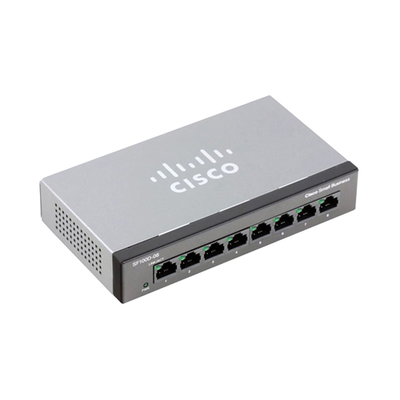 Cisco SD208T-NA | Small Business 100 Series SF100D-08 8 x Ports 10/100Base-T Unmanaged Fast Ethernet Network Switch