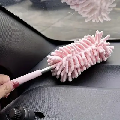 Mini Car Duster Brush, Extendable Microfiber Dusting Tool with Comfortable Handle for Home and Auto Interior Cleaning, Autom...
