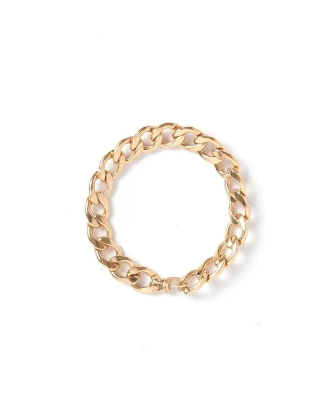 Braided Chain Ring | Metal Color: Gold | Size: 8