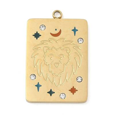 304 Stainless Steel Rhinestones Pendants