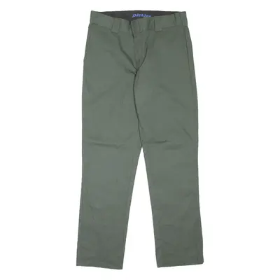 DICKIES Workwear Womens Trousers Green Slim Tapered W32 L31