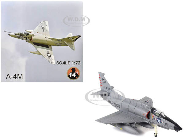 Douglas A-4D Skyhawk Aircraft VMA-242 Bats, NAS Key West, 1962 Missile Crisis United States Marine Corps 1/72 Diecast Model...