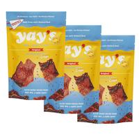Yay's Snacks Sweet and Spicy Dry Beef Crisps | Crispy, Crunchy, High Protein Snacks | 12G Protein Snacks Per Bag | Healthy Dr...