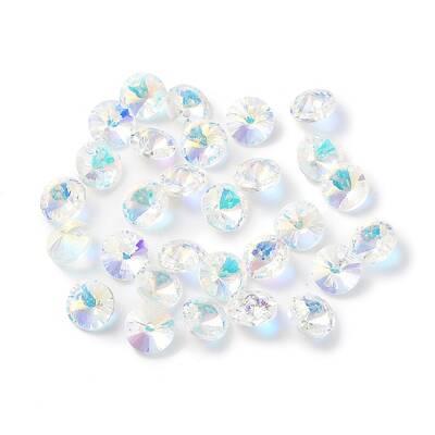 Electroplate Transparent Glass Beads