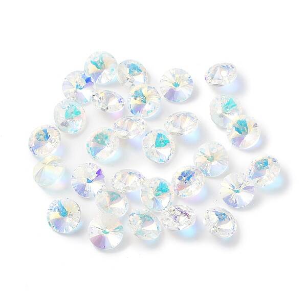 Electroplate Transparent Glass Beads