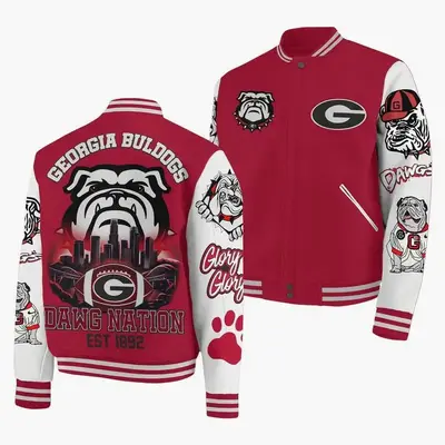 Quality Bulldogs Bomber Baseball Jacket, College University Baseball Jacket, Sport Bomber Jacket, Comfortable Unisex Bomber, ...
