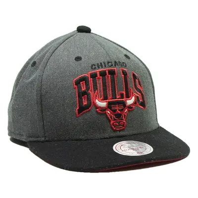 MITCHELL & NESS Chicago Bulls Mens Snapback Cap Grey L