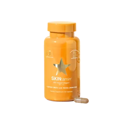 HAIRtamin SKINtamin – Daily Collagen Peptides Skin Supplement with 22 Beautifying Vitamins and Vegetarian Ingredients for C...