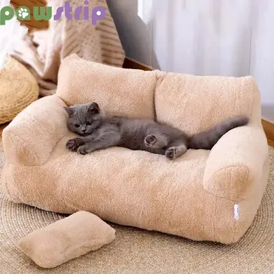 PurrfectPillow: Plush Sofa Bed for Pampered Pets - Snuggle-Worthy Comfort for Cats and Small Dogs!
