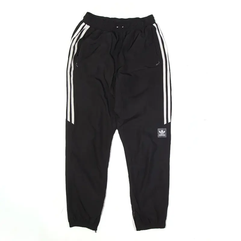 ADIDAS Track Pants Black Tapered Mens S W26 L28