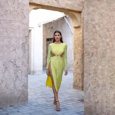 Raya Long Dress | Size: M | Color: Green