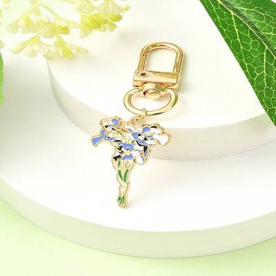 Alloy Enamel Flower Pendant Decorations