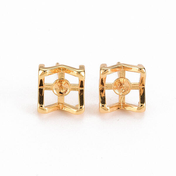Brass Stud Earring Findings