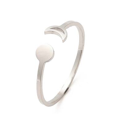 Non-Tarnish 304 Stainless Steel Open Cuff Rings