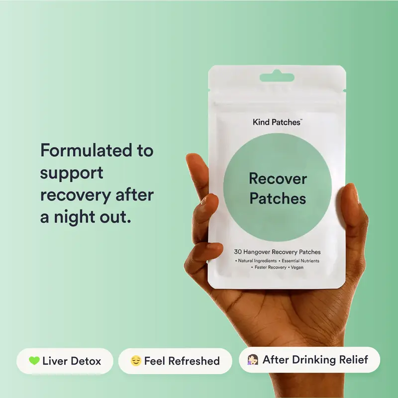 Kind Patches, Recover Patches, 30 Recovery Patches: Natural Ingredients, Essential Nutrients, Faster Recovery, Vegan