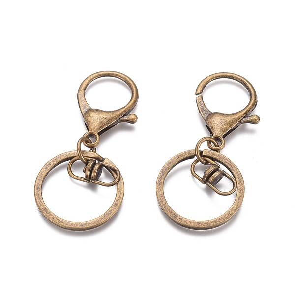 Iron Alloy Lobster Claw Clasp Keychain