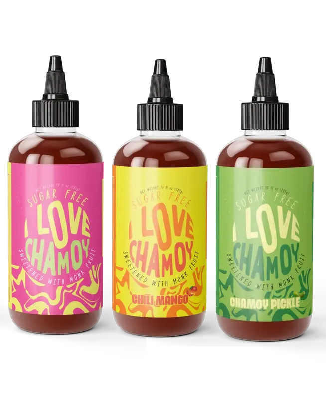Variety Bundle Sugar Free Chamoy - Diabetic Friendly - Carb Free - Vegan - Gluten Free - Tangy - No Artificial Dyes - Mexican...