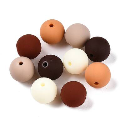 Rubberized Style Imitated Silicone Acrylic Beads