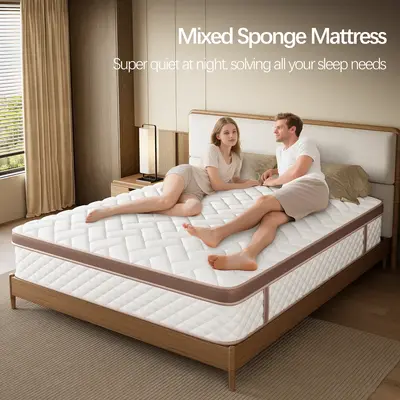 Queen Size Mattress Full Size Mattress - Medium Firm Hybrid for Couples & Motion Isolation
