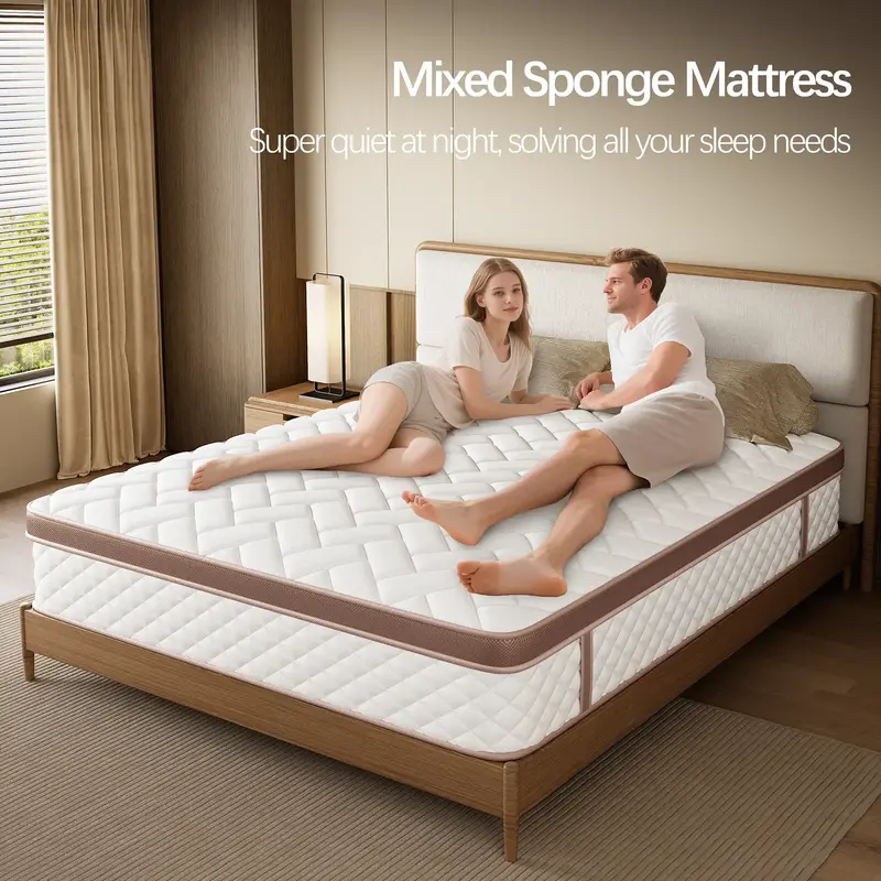Queen Size Mattress Full Size Mattress - Medium Firm Hybrid for Couples & Motion Isolation