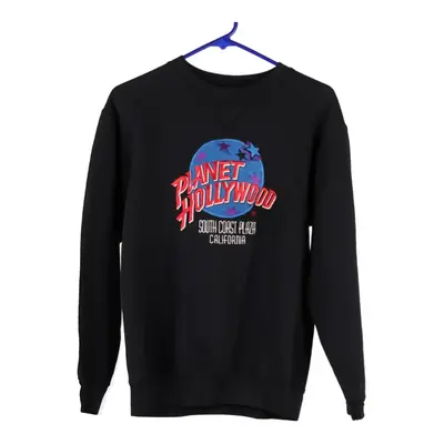 South Coast Plaza California Planet Hollywood Sweatshirt - Medium Black Cotton Blend