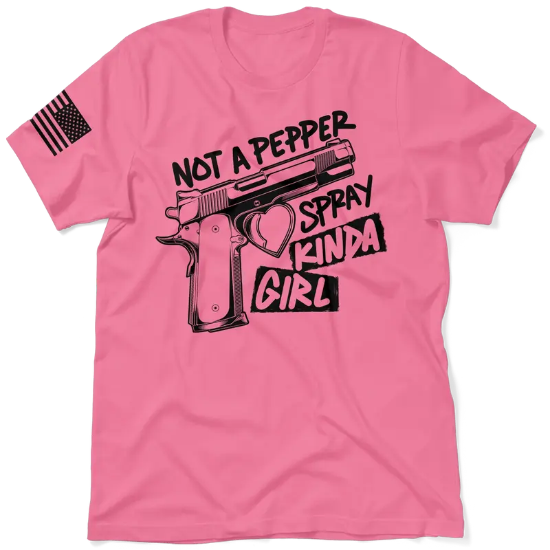 Pepper Spray Kind Of Girl - Safety Yellow T-Shirt