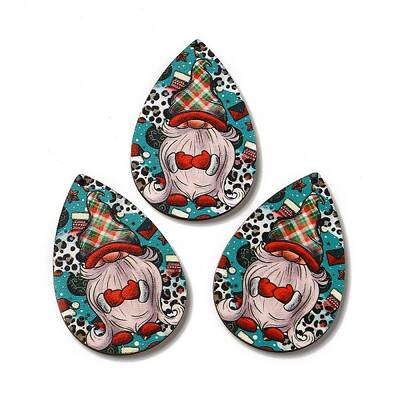 Single Face Printed Wood Big Pendants