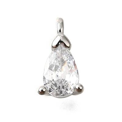 Brass Micro Pave Cubic Zirconia Pendants