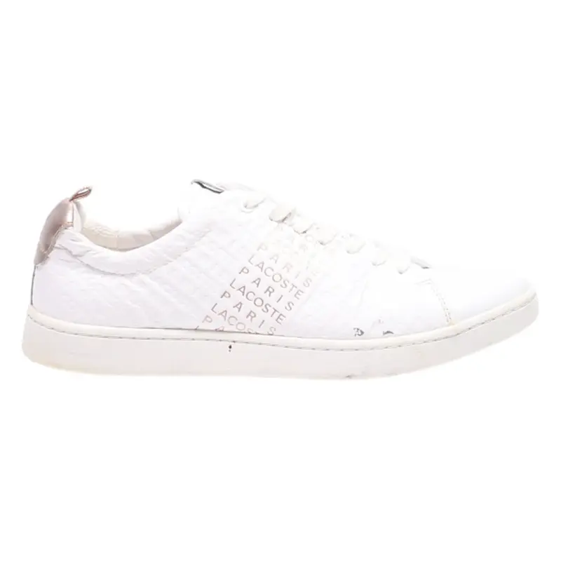 LACOSTE Sneaker Trainers White Leather Womens UK 6.5