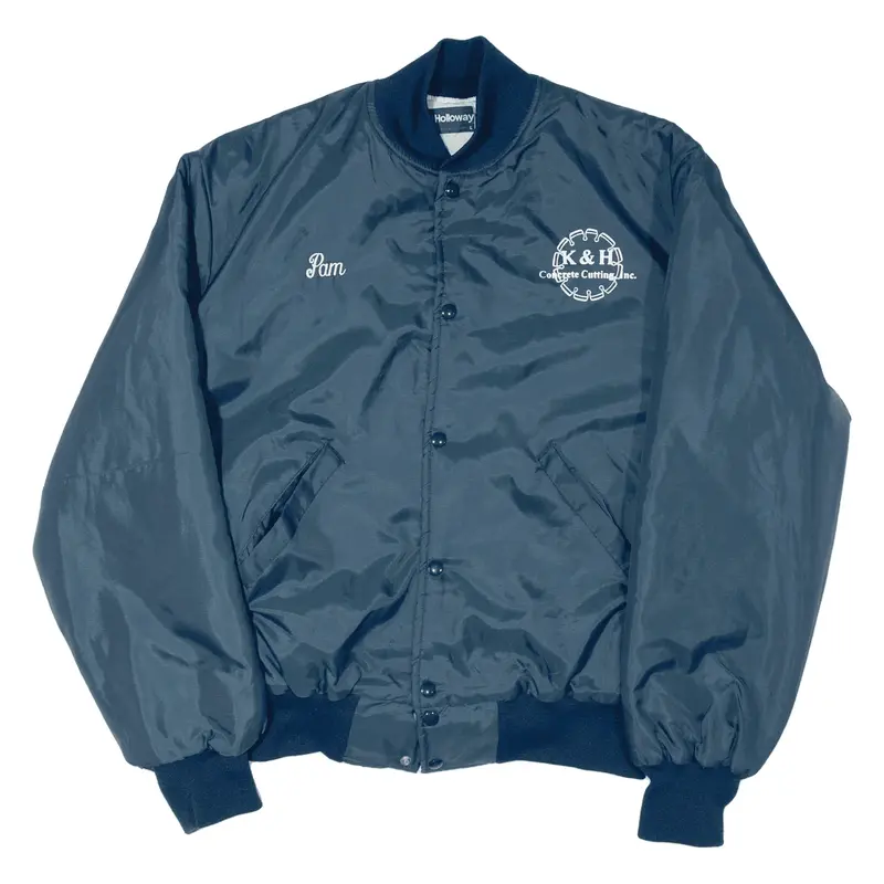 HOLLOWAY Bomber Jacket Blue Womens L