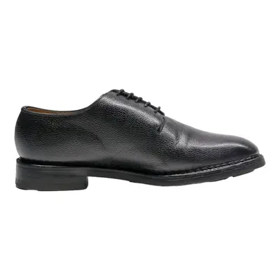 BOWEN Oxford Shoes Black Leather Mens UK 12