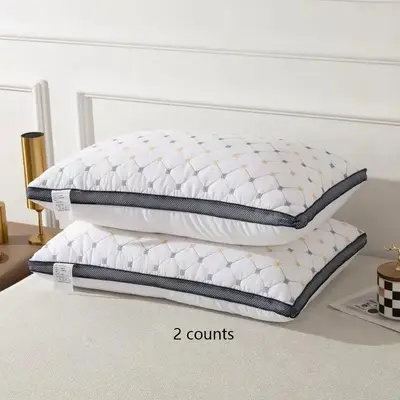 Geometric Pattern Pillow, 2 Counts Soft Comfortable Sleeping Pillow, Modern Simple Pillow For Back And Neck, Bedding Supplies...