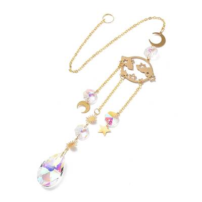 Faceted Glass Sun Catcher Pendant Decorations