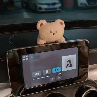 Cute Mini Animal Design Car Ornament, 1 Count Cartoon Animal Design Car Ornament, Car Interior Decoration Accessories for Wom...