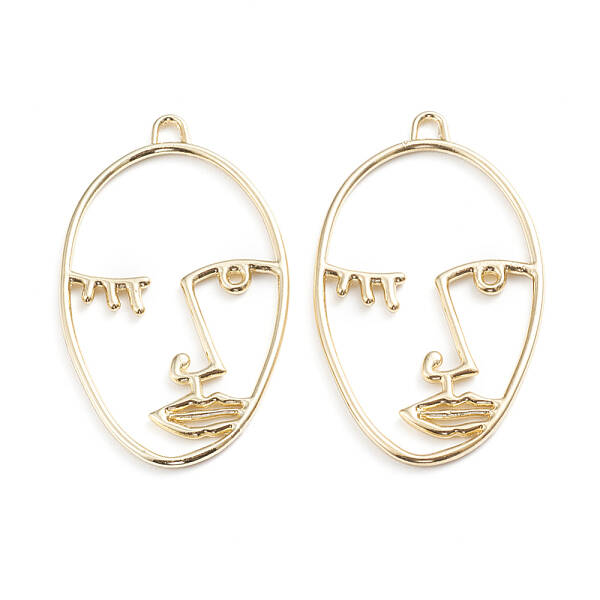 Alloy Open Back Bezel Pendants