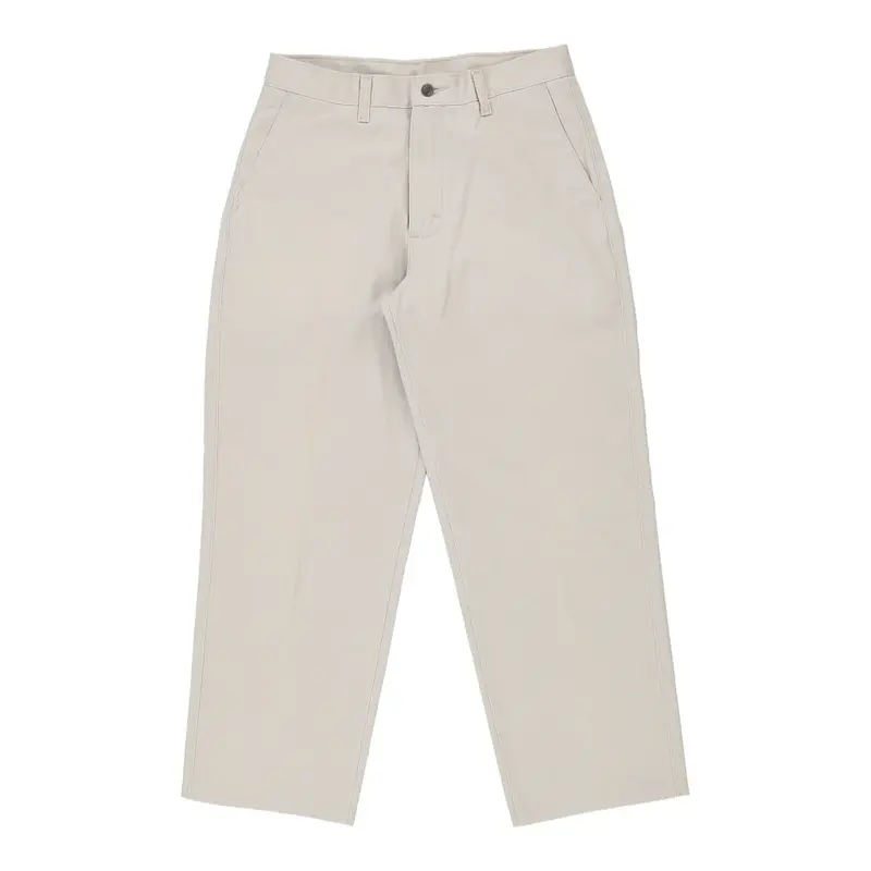Lee Trousers - 26W UK 6 Beige Cotton
