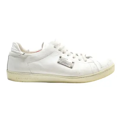 PHILIPP PLEIN Sneaker Trainers White Leather Mens UK 6