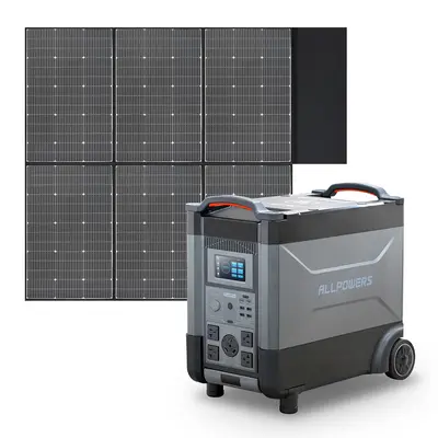 ALLPOWERS 4000W Solar Generator (R4000 + SP039 600W Solar Panel) R4000+SP039 600W Solar Panel