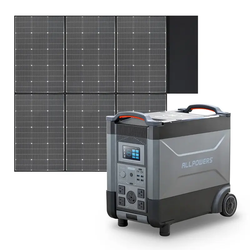 ALLPOWERS 4000W Solar Generator (R4000 + SP039 600W Solar Panel) R4000+SP039 600W Solar Panel