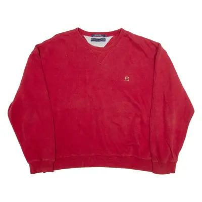 TOMMY HILFIGER Womens Sweatshirt Red XL
