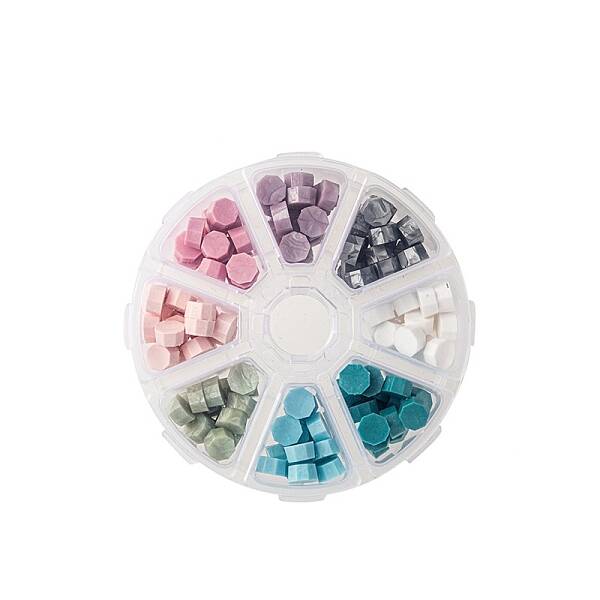 8 Grids Sealing Wax Particles