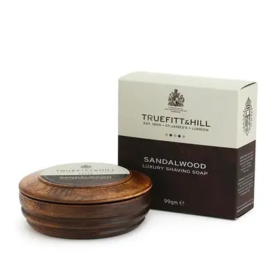 Truefitt & Hill Sandalwood Luxury Shaving Soap in Wooden Bowl