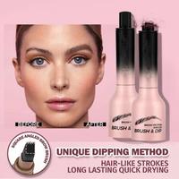 Brow-Fection Angled Liquid Brush Eyebrow Pencil Liquid Eyebrow Enhancer Easy to Color Long-Lasting Quick-Drying