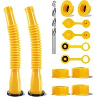 Gas Can Spout Replacement Kit, Anti-spill Gas Can Nozzle Replacement, Replacement Gas Can Spout with Flexible Nozzle, Fit for...